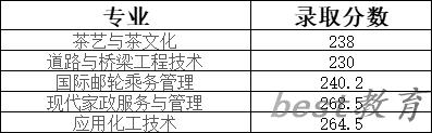 2024年湖北三峡职业技术学院单招录取分数线