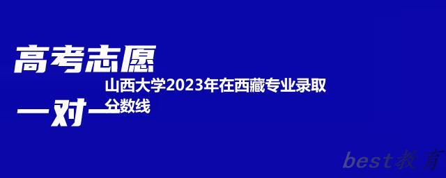 山西大学2024年高考在西藏录取分数线