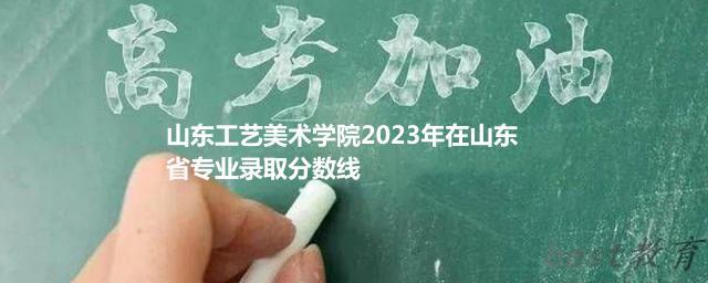 山东工艺美术学院2024年高考在山东省录取分数线