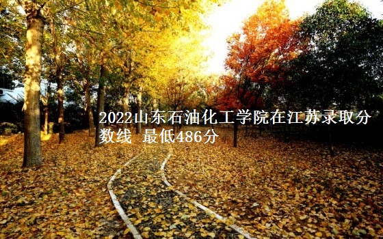 2022山东石油化工学院在江苏录取分数线 最低486分