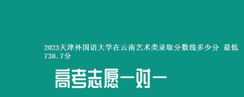 2023天津外国语大学在云南艺术类录取分数线多少分 最低738.7分